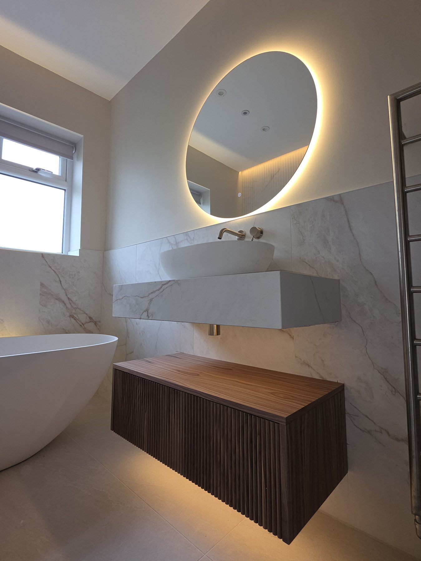 Bathroom feature lighting by States Electrical