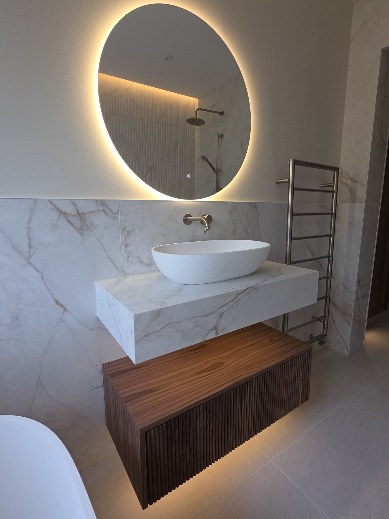 Bathroom electrical finish by States Electrical